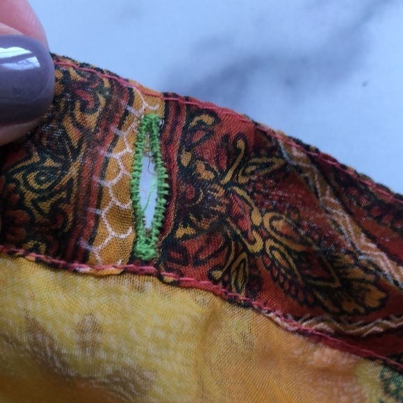 My Choice Flowy Boho Gypsy Double Layered Wrap Skirt One Size Fits Most - Picture 12 of 13